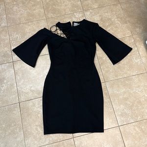 Asos. Size 2 black cocktail dress.